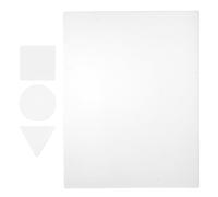 HAPINARY 4 placas de gel para impresión - Placa de monoimpresión reutilizable de gel transparente - Formas circulares, triangulares y cuadradas para manualidades, técnicas mixtas y scrapbooking