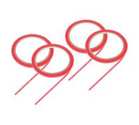 HAPINARY 4 Rollos de Cinta Adhesiva de Papel Roja Fácil de Rasgar a Mano Residuo para Marcar Ropa Línea de Posicionamiento Adecuado para Decoración y Uso en Maniquíes