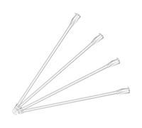 HAPINARY 4 Varillas Transparentes para Persianas de Ventana de 21 Pulgadas, Gancho para Poste de Ventana, Tirador de Cortina Versátil y Práctico, Material PP, Paquete de 4 Piezas