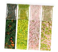 HAPINARY 4paquetes Modelado Mesa De Arena DIY Materiales para Maquetas Escala De Follaje Artificial Bases para Escenografía Miniatura para Dioramas Realistas