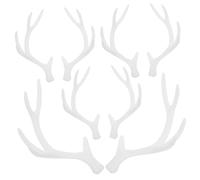 HAPINARY 4par Tocado De De De Plástico Simulación Para Decoración Navideña Diy Tocado De Cornamenta Artificial Para Cosplay Decoración Del Hogar