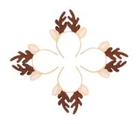 HAPINARY 4pcs Diademas De Cuernos De Ciervo Decorativas y Elegantes Para Fiestas