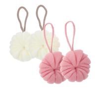 HAPINARY 4piezas Bolas De Baño Exfoliantes Hogar Esponjas De Baño Para Exfoliante Corporal y Limpieza