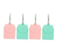 HAPINARY 4piezas Bolsa De Almacenamiento De Cambio con Gancho Diseño De Botón Organizador De Accesorios para Monedas Llaves y Cosméticos