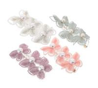 HAPINARY 4piezas Diadema con Diseño de Insecto para Teléfono de Cuerdas Elásticas Coleteros Espiral Perlas y Liga de Alambre Accesorios Pelo para Sujetar el Cabello el Día Día