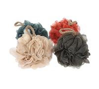 HAPINARY 4piezas Esponjas De Luffa Para Ducha y Baño Exfoliantes Corporales Artículos De Limpieza