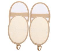 HAPINARY 4piezas Estropajo De Luffa Esponja Vegetal Para Exfoliar Práctica Para Baño y Ducha