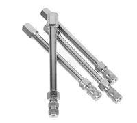 HAPINARY 4piezas Extensor Válvula Inflador Ruedas Alargador Válvula Inflable Compatible Autos Camiones Motocicletas