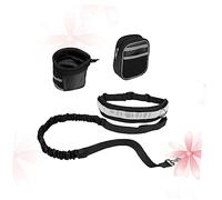 HAPINARY 4piezas Kit De Tracción para Mascotas Correa Perro Running Correa Extensible Cinturón para Correr Adiestramiento