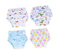 HAPINARY 4piezas Pantalones De Bragas De Entrenamiento Lavables Calzoncillos De Entrenamiento Dibujos Animados Para Aprendizaje Del Baño