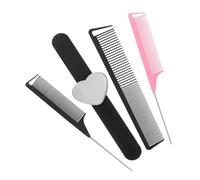 HAPINARY 4piezas Peines De De Rata Para Mujeres Peine De Dientes y Anchos Alfiletero Magnético Para Estilistas y Salón