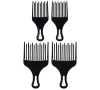 HAPINARY 4piezas Peines De Plástico De Dientes Anchos Para Pelo Rizado y Liso Grandes y Pequeños Para Desenredar Trenzas y Peinados Diy Accesorio Práctico Para Cuidado Diario