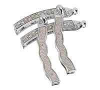 HAPINARY 4piezas Pinzas Pelo Dientes y Gemas De Imitación Accesorios De Cabello Duraderos y Elegantes Grande Pequeño