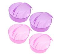 HAPINARY 4piezas Recipiente para Quitaesmalte para Remojo de Manos Bandeja para Manicura Quitaesmalte Gel para Spa de Manicura