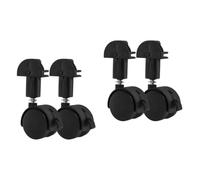 HAPINARY 4Piezas Ruedas de Repuesto para Jaula de Gatos Ruedas Giratorias para Accesorios de Jaula de Mascotas Compatibles Alfombra y Madera Instalación y Movimiento Silencioso