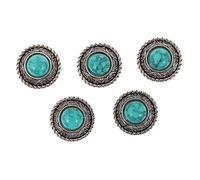 HAPINARY 5 Botones Fáciles de Instalar Resistentes al Desgaste de Aleación Verde Multifunción para Zapatos y Sombreros Ideales para Manualidades y Decoración