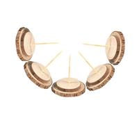 HAPINARY 5 Piezas Base de Madera para Árbol de Navidad Diámetro Soporte Estable para Árboles Artificiales Acabado Natural y Montaje Sencillo para Decoración Festiva