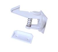 HAPINARY 5 Piezas Cerradura Puerta Del Armario Herramientas Ni Tornillos Cerradura De Seguridad Para Gabinetes Blanco Para De Seguridad Para Gabinetes De Cocina y Dormitorio