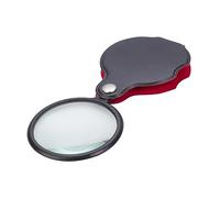 HAPINARY 5 Piezas Mini Lupa De Cuero Lupa De Mano Portátil con Funda Protectora para Lectura Trabajo De Precisión y Actividades Al Aire