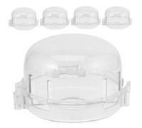 HAPINARY 5 piezas Protector para Pomos de Estufa de Gas Resistente al Calor Cubierta de Seguridad Doble para Cocina Bloqueo Infantil Fácil de Instalar Accesorios para Hornos y Cocinas de