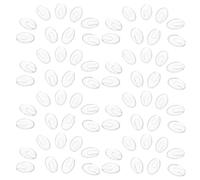 HAPINARY 50 Pares De Almohadillas Nasales Transparentes Para Gafas Almohadillas Nasales De Repuesto Para Fundas Antideslizantes
