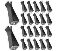 HAPINARY 50 piezas Clips para Aireador de Coche Soporte para Ambientador de Rejilla Compacto y Resistente para Difusor de Aroma Auto Oficina y Hogar Negro Mate