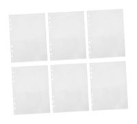 HAPINARY 50 piezas Fundas Plástico Transparentes para Carpeta Anillas Bolsas Inserto Doble Cara para Álbum Fotos Oficina Escuela Pack Unidades