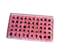 HAPINARY 50piezas Cabeza Girasol Artificial Decoración Dormitorio Adorno Floral Diseño Cabezas Girasol