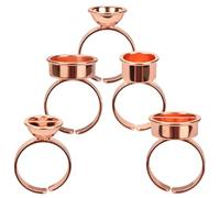 HAPINARY 5piezas Anillos De Tinta Para De Tazas De Anillos De Pegamento Para Pestañas