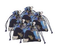 HAPINARY 5piezas Bolsitas De Organza Cordón para Joyería para Bodas Cumpleaños Navidad Despedidas De Soltera Facilidad De Apertura y Almacenamiento