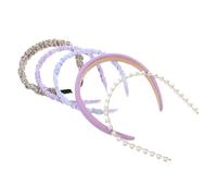 HAPINARY 5piezas Diademas Cuidado Piel Elegantes y Prácticas para Uso Diario para Lavarse la Cara Diademas de Spa para Mujeres