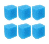 HAPINARY 6 esponjas filtrantes para Acuario - Almohadilla filtrante para Agua de Peces - Esponja para estanques y peceras Doradas (2,76 x 2,48 x 2,17 Pulgadas)