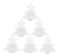 HAPINARY 6 piezas Cajas para de Navidad Transparentes Forma de Bola de Contenedores Pequeños para y Decoración Elegante para Árbol Navideño y Fiestas