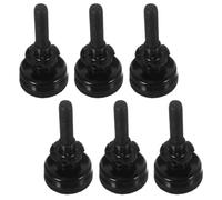 HAPINARY 6 Piezas de Patas para Muebles Ajustables Negras de Acero al Carbono Tornillos 3/8-16/50mm Antideslizantes para Nivelar Mesas y Bancos Hogar