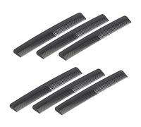 HAPINARY 6 Piezas Peine Desenredante De Fibra De Carbono Peine De Doble Diente Para Peluquería Portátiles Para Mujer Peinar El Cabello y Anchos Casa o Viajes