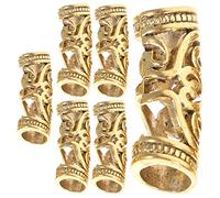 HAPINARY 6 Piezas peluca rastas accesorios para el cabello accesorios para trenzas esposas para el cabello cuentas de pulsera cuentas para pulseras anillo de ganchillo puños rastas tejer