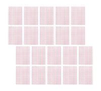 HAPINARY 60 Hojas de Calcomanías de Advertencia de Flecha en Papel Rojo, Etiquetas Adhesivas Fáciles de Usar y Convenientes para Marcar y Señalizar