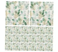 HAPINARY 60hojas Servilletas Desechables Ecológicas De Diseño De Verdes Para Shower y Fiesta