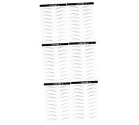HAPINARY 6hojas Pegatinas De Cejas Impermeables De Simulación De Pelo Para Maquillaje De Cejas Diseño y Fácil De Usar Para Mujeres