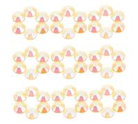 HAPINARY 6paquete Piedras Decorativas de Resina Naranjas Amarillas y Pequeñas Parte Trasera Plana de Dijes para Manualidades Decoración de Uñas y Proyectos de Arte