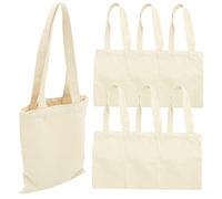 HAPINARY 6piezas Bolso De Lona Bolso De Hombro Práctico para Uso Diario De Gran Capacidad Reutilizable Total