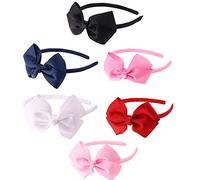 HAPINARY 6piezas Diademas Para Niñas Con Lazo Decorativo De Accesorios Elegantes Para Cabello Infantil Para Fiestas y Cumpleaños