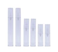 HAPINARY 6piezas Kit De Recipientes De Viaje Rellenables Prueba De Fugas Con Spray Para Champú Loción y Gel De Baño