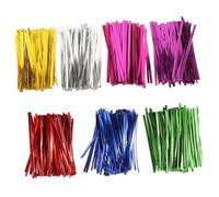 HAPINARY 7 Bolsas De Alambre De Color Bridas Para Envolver 10cm Resistente y Práctica Bolsas De Sándwich Bridas