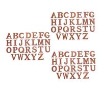 HAPINARY 78piezas Letras De Madera Para Manualidades Decoración Alfabética Color Profundo Para Proyectos y Festividades