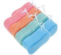 HAPINARY 8 Esponjas de Baño de Esponja Forma Sencilla para Adultos, Masaje Corporal y Creación de Espuma Rica para Limpieza Eficaz Color Aleatorio