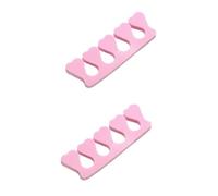 HAPINARY 80 Piezas separadores de dedos de espuma camilla del dedo del pie separador de dedos de los pies cuidado de uñas esponja uñas utensilios para uñas calzos separador de uñas rosa