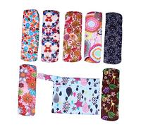 HAPINARY 8piezas Compresas Menstruales Reutilizables De Almohadillas Sanitarias Lavables y Transpirables Para Mujer Con Bolsa Azul