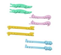 HAPINARY 8piezas Ganchos Para Protección Orejas Unidades Ajustables Hebillas De Extensión Diseño De Dibujos Animados