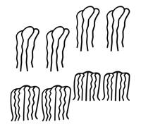 HAPINARY 8piezas Peines De Hierro Para Mujeres Accesorios Cabello Peines Elegantes